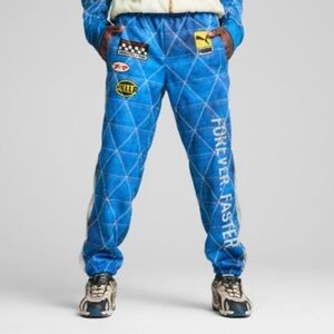 A$AP ROCKY x PUMA Quilted Sweatpants in Clyde Royal blue ' Men's size LARGE